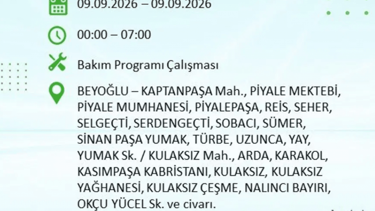Foto - Dikkat! İstanbul’da 9 saatlik elektrik kesintisi! İşte elektriksiz kalacak o ilçeler