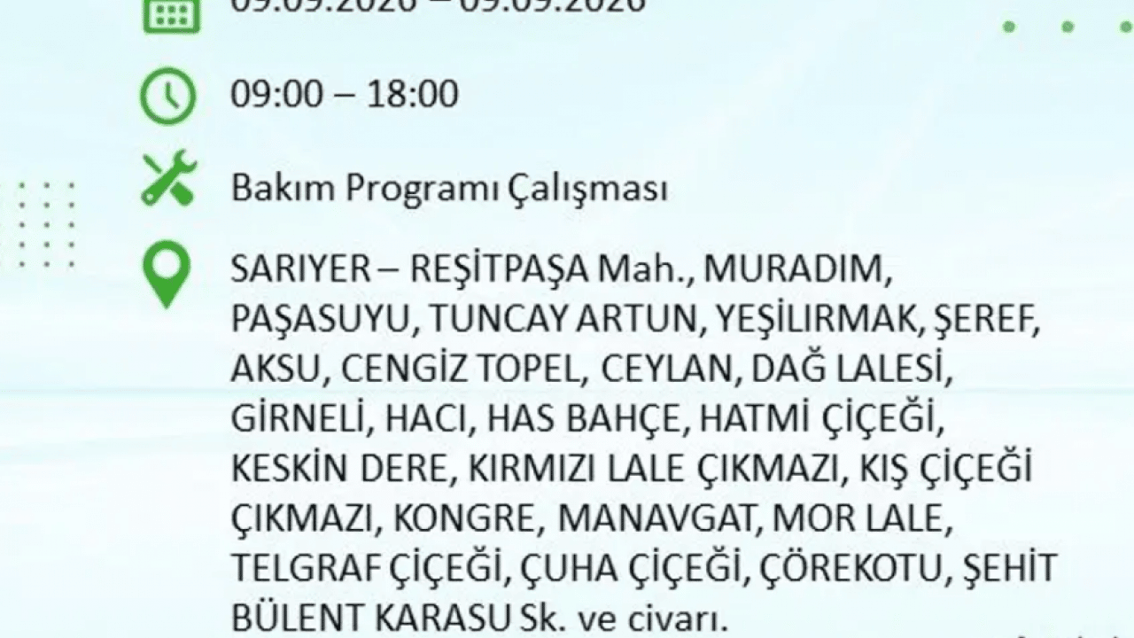Foto - Dikkat! İstanbul’da 9 saatlik elektrik kesintisi! İşte elektriksiz kalacak o ilçeler