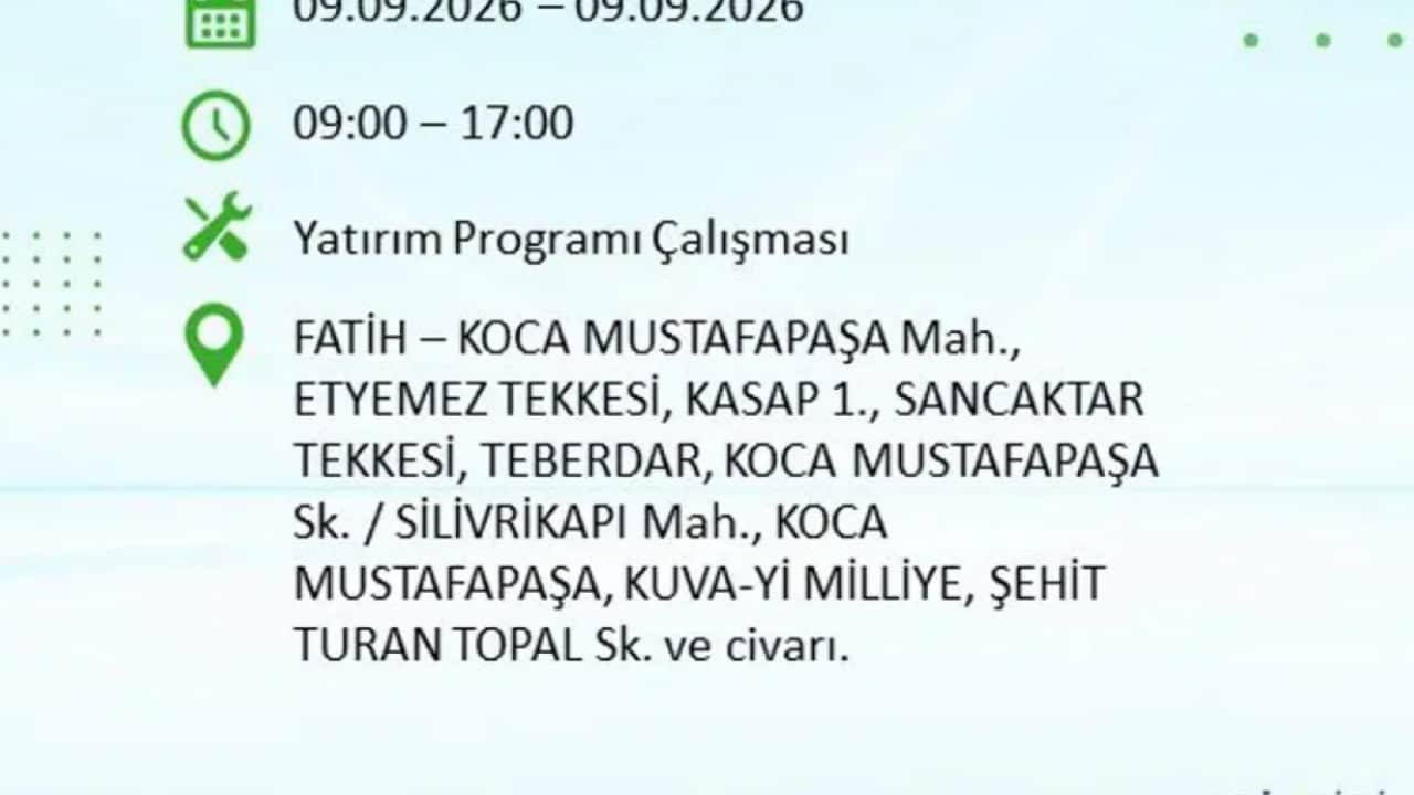 Foto - Dikkat! İstanbul’da 9 saatlik elektrik kesintisi! İşte elektriksiz kalacak o ilçeler