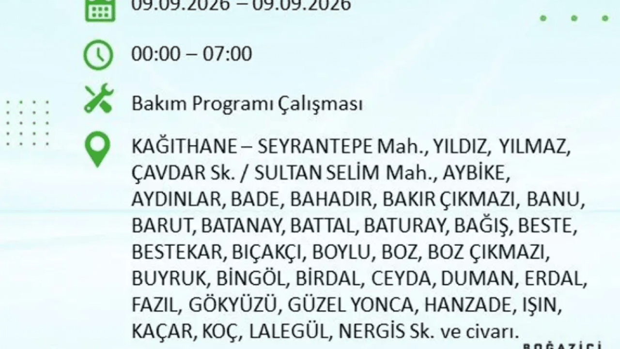 Foto - Dikkat! İstanbul’da 9 saatlik elektrik kesintisi! İşte elektriksiz kalacak o ilçeler