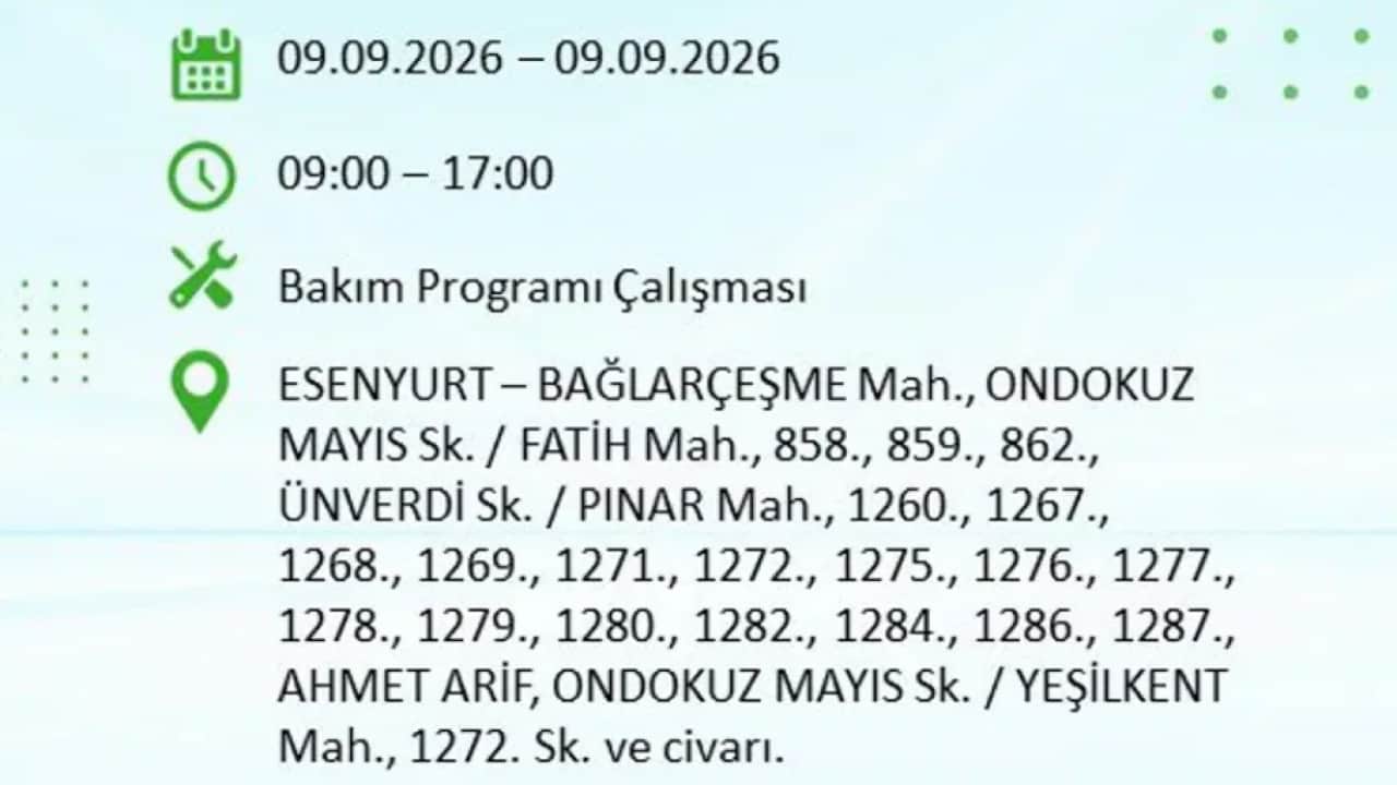 Foto - Dikkat! İstanbul’da 9 saatlik elektrik kesintisi! İşte elektriksiz kalacak o ilçeler