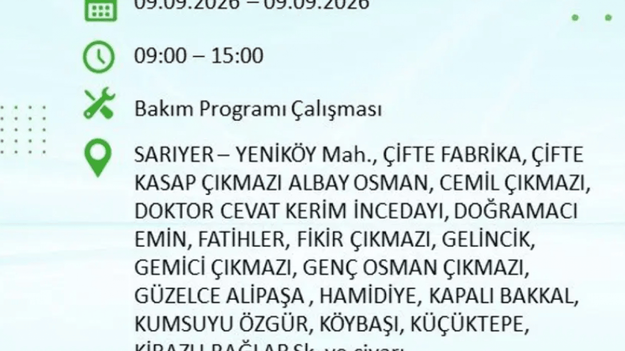 Foto - Dikkat! İstanbul’da 9 saatlik elektrik kesintisi! İşte elektriksiz kalacak o ilçeler