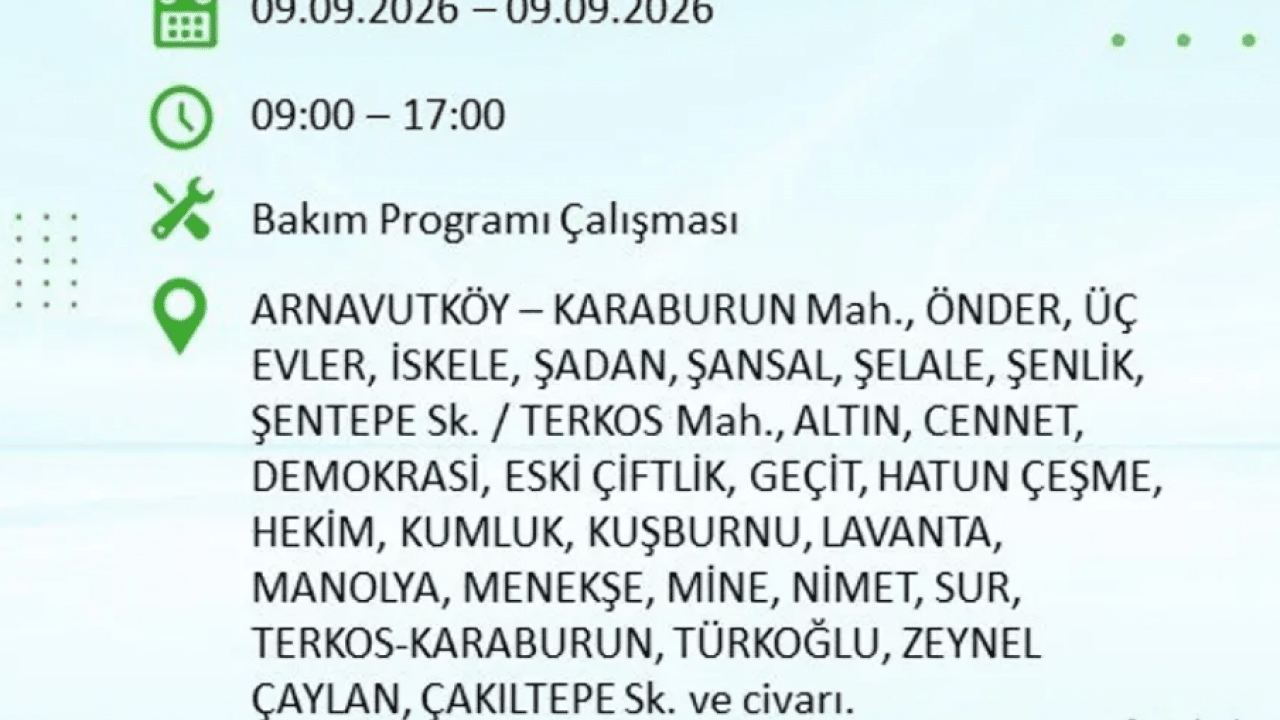 Foto - Dikkat! İstanbul’da 9 saatlik elektrik kesintisi! İşte elektriksiz kalacak o ilçeler