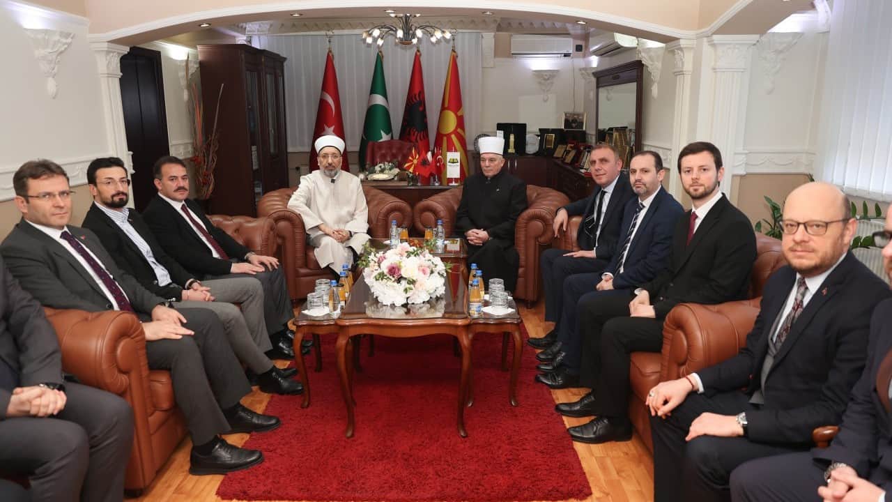 Foto - Diyanet İşleri Başkanı Arpaguş, Kuzey Makedonya’da bir dizi ziyarette bulundu 