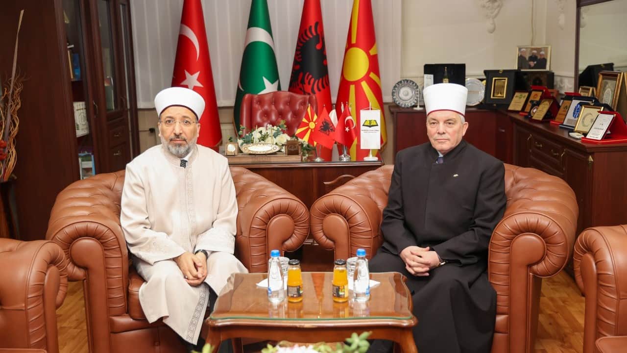 Foto - Diyanet İşleri Başkanı Arpaguş, Kuzey Makedonya’da bir dizi ziyarette bulundu 