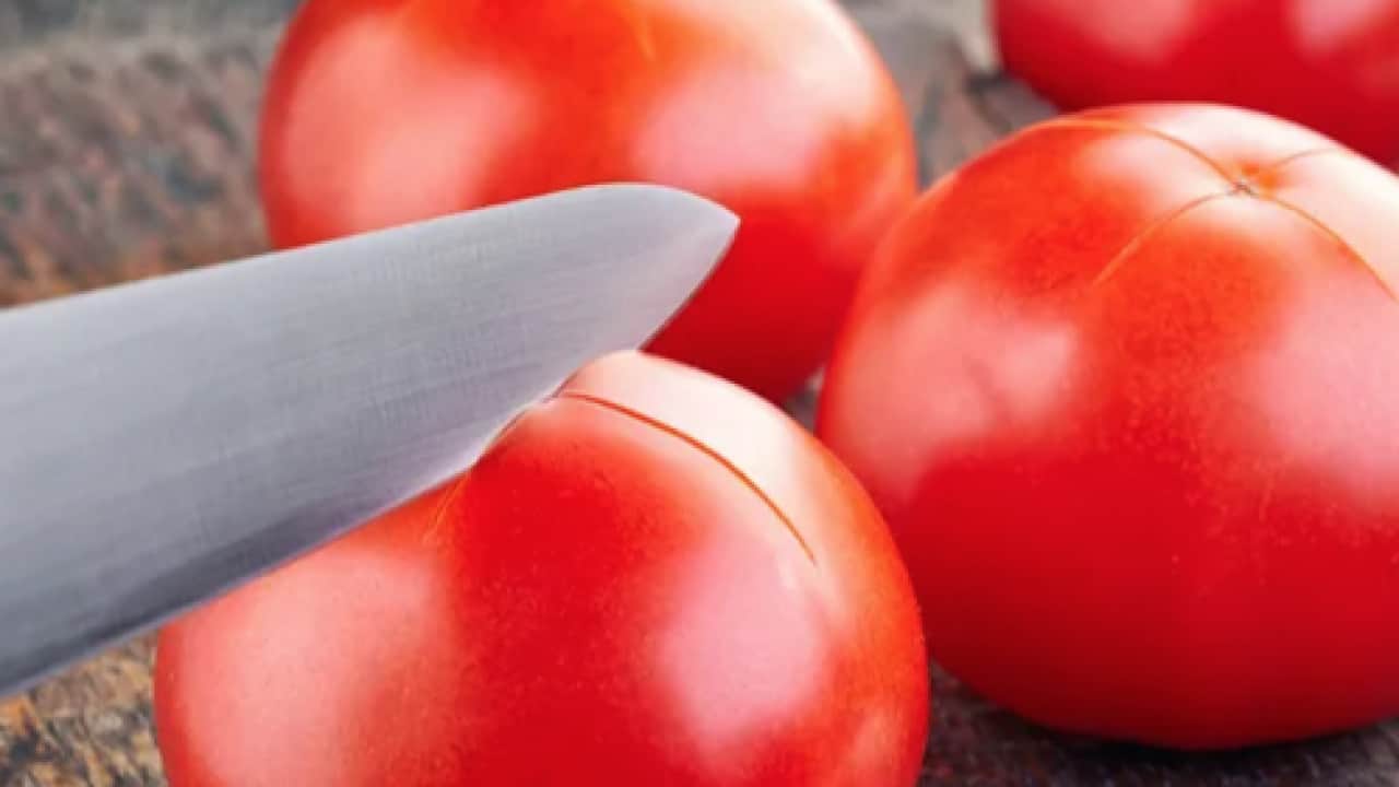 Foto - Domatesleri tek tek soymaya artık son verilebilir! Saniyeler süren o yöntem ortaya çıktı...
