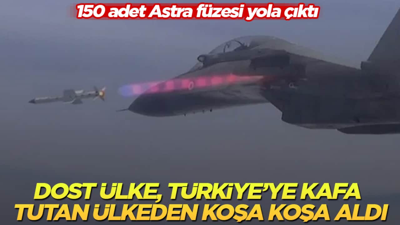 Dost ülke, Türkiye’ye kafa tutan ülkeden koşa koşa aldı! 150 adet Astra füzesi yola çıktı