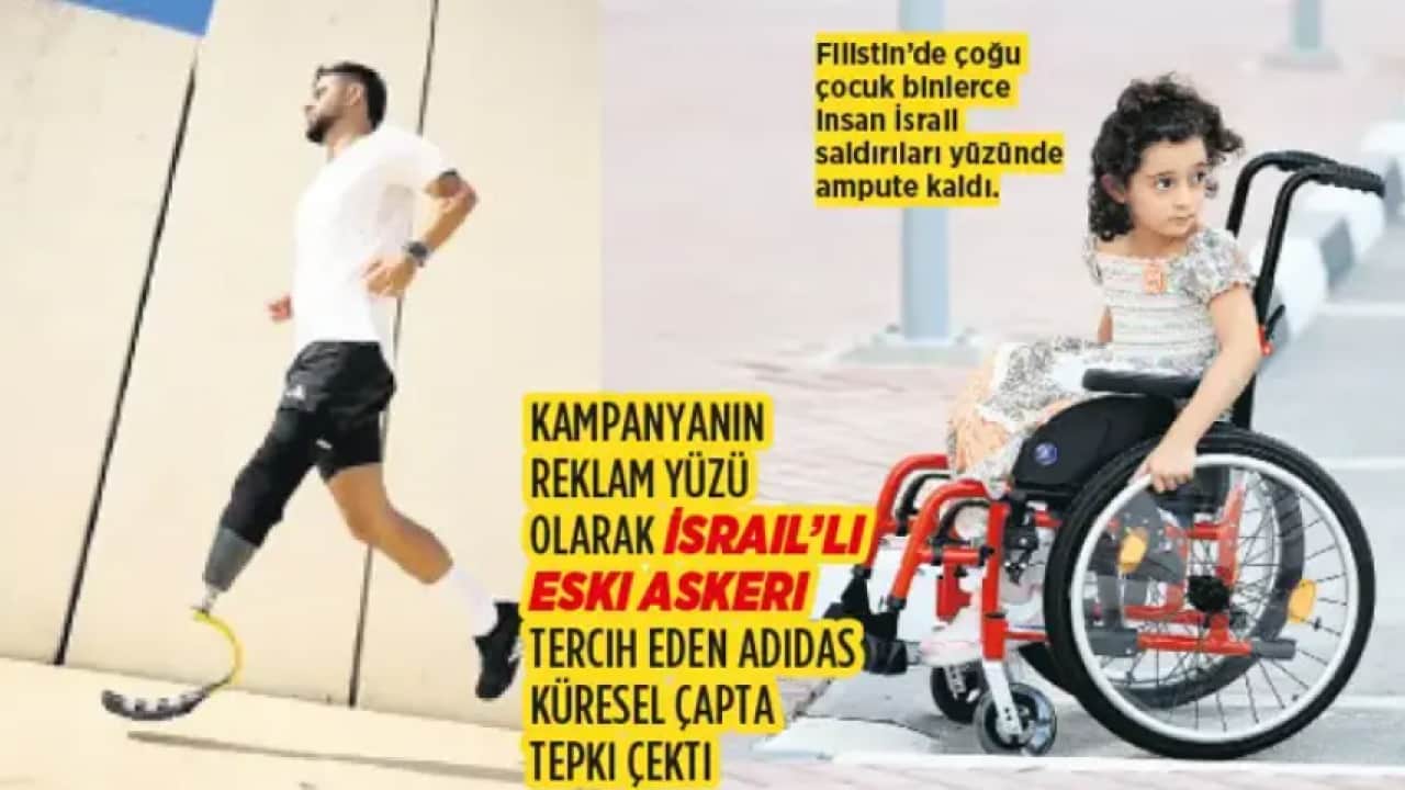 Foto - Eli kanlı teröristi reklam yüzü yapan Adidas'a tokat gibi cevap! İşte İsrail İt’lerinin sakat bıraktığı o sabiler