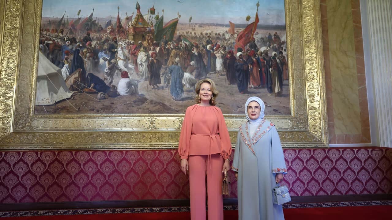 Foto - Emine Erdoğan, Belçika Kraliçesi Mathilde'yle bir araya geldi