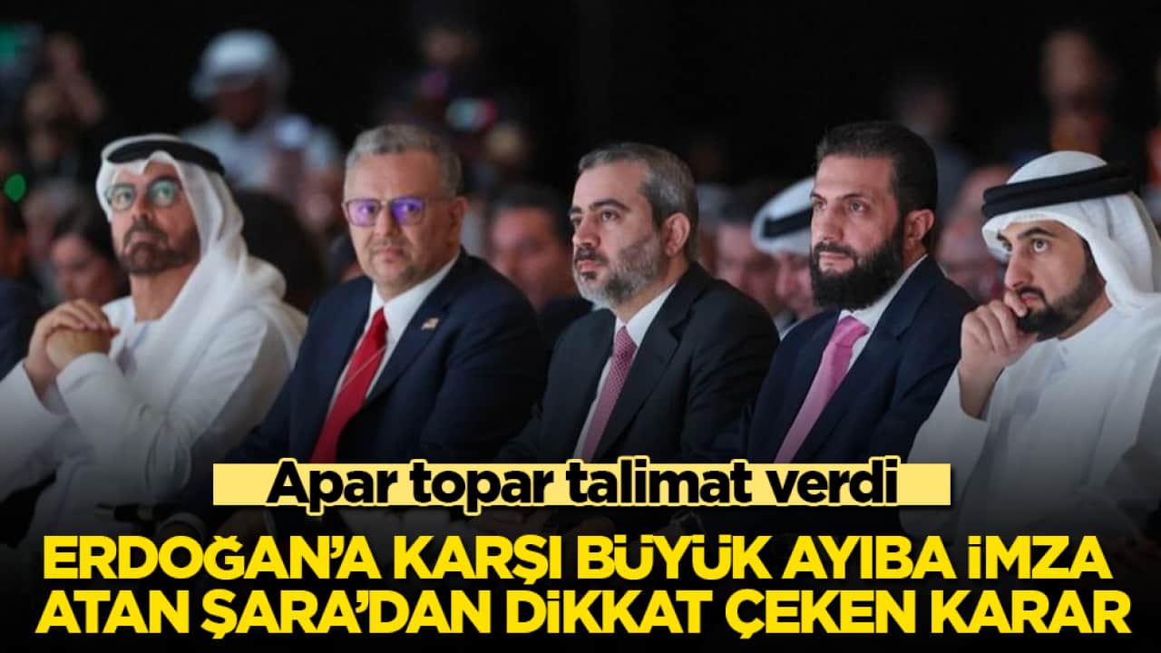 Erdoğan’a karşı büyük ayıba imza atan Şara’dan dikkat çeken karar: Apar topar talimat verdi