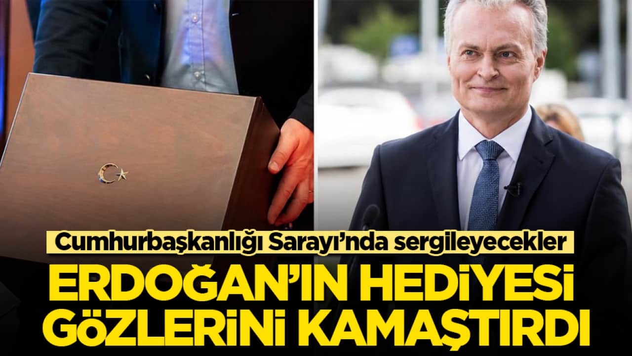 Erdoğan’ın hediyesi gözlerini kamaştırdı: Cumhurbaşkanlığı Sarayı’nda sergileyecekler