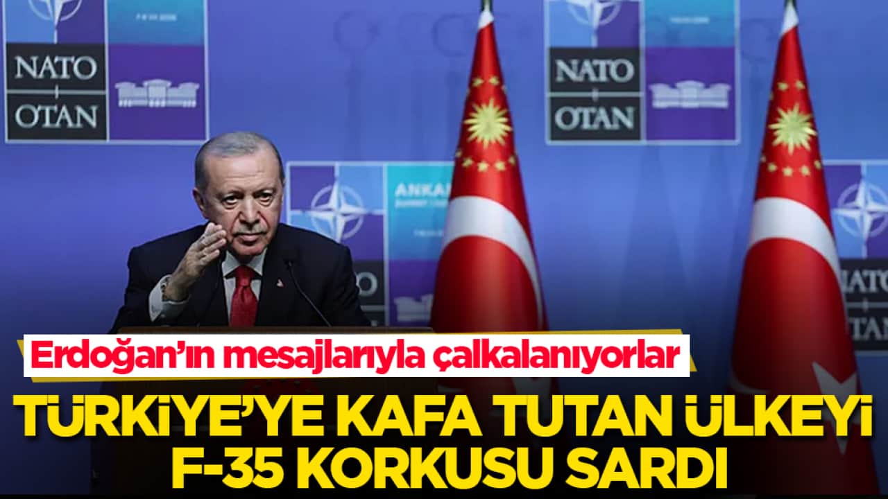 Erdoğan’ın mesajlarıyla çalkalanıyorlar! Türkiye’ye kafa tutan ülkeyi F-35 korkusu sardı