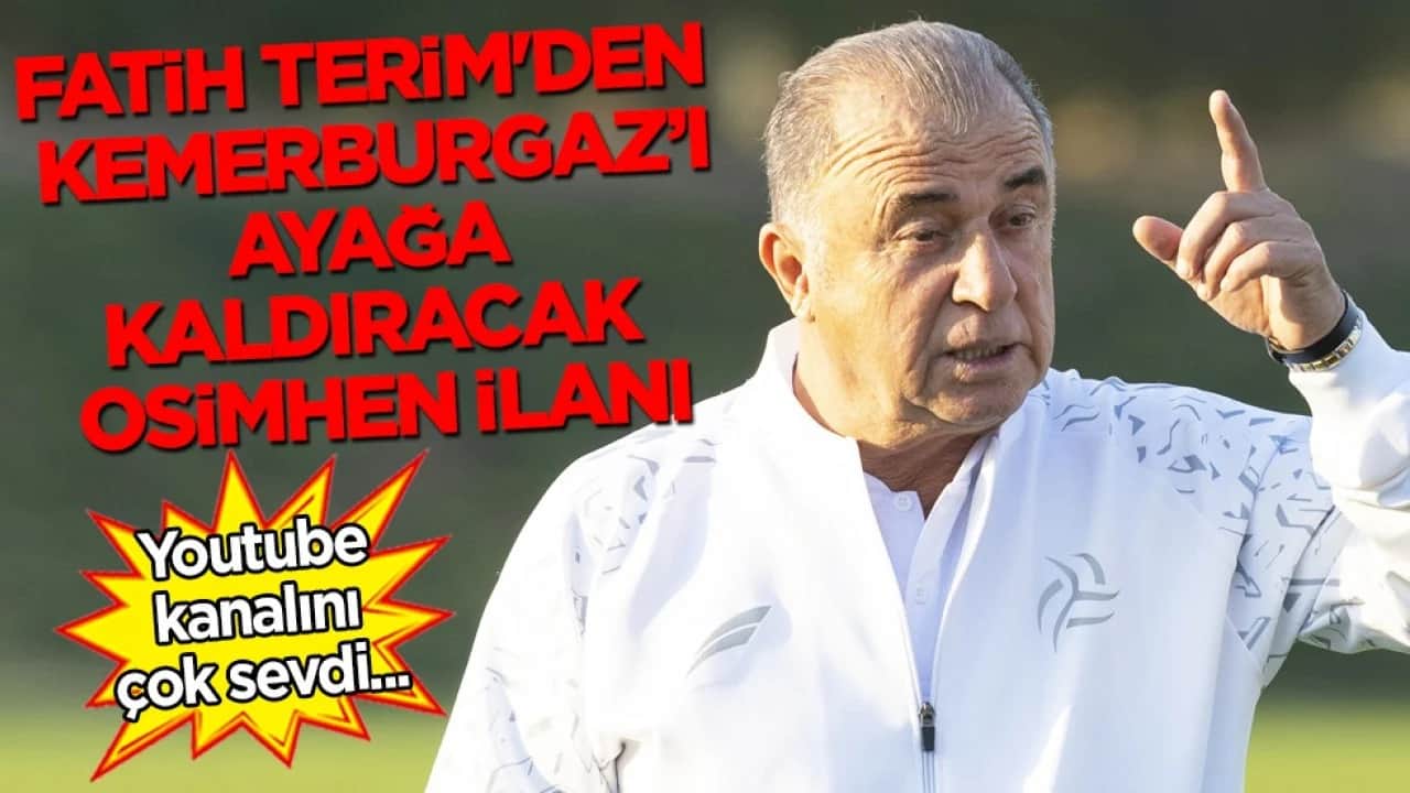 Fatih Terim'den Florya'yı ayağa kaldıracak Osimhen ilanı: 'Her an her dakika uyar' diyerek duyurdu!