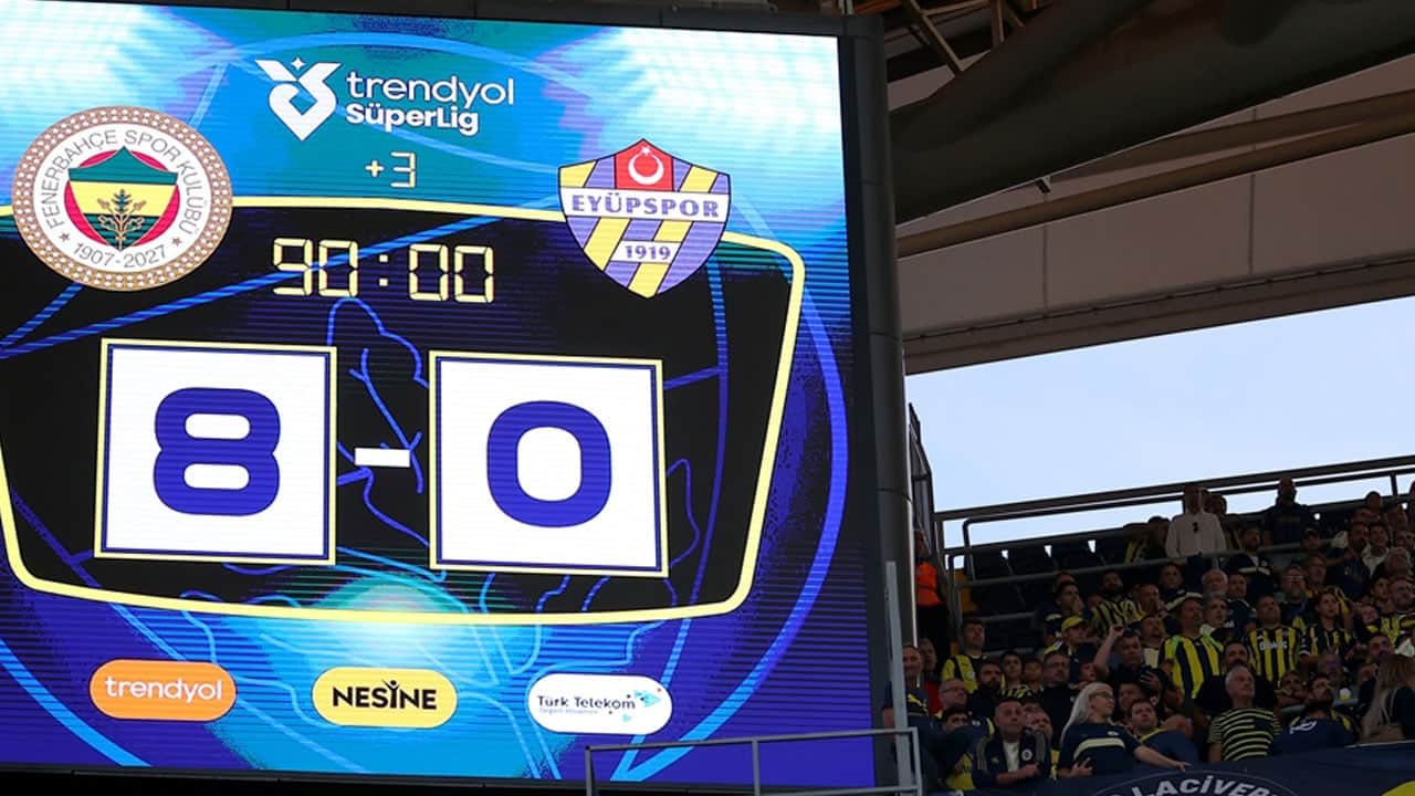 Fenerbahçe, tarihinin en farklı galibiyetini aldı