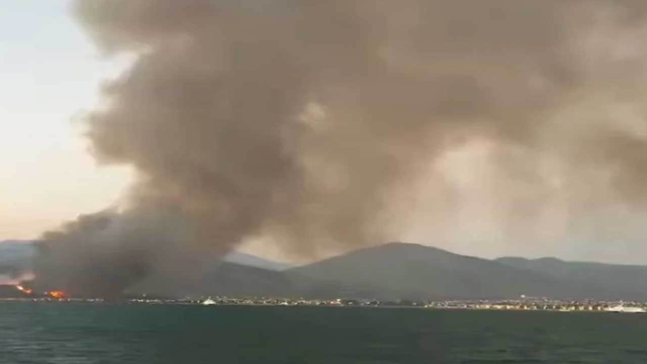 Foto - Fethiye'de orman yangını! Korkutan görüntüler