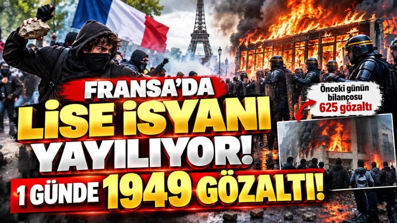 Fransa’da lise isyanı büyüyor! Önce 625, ardından 1949 gözaltı