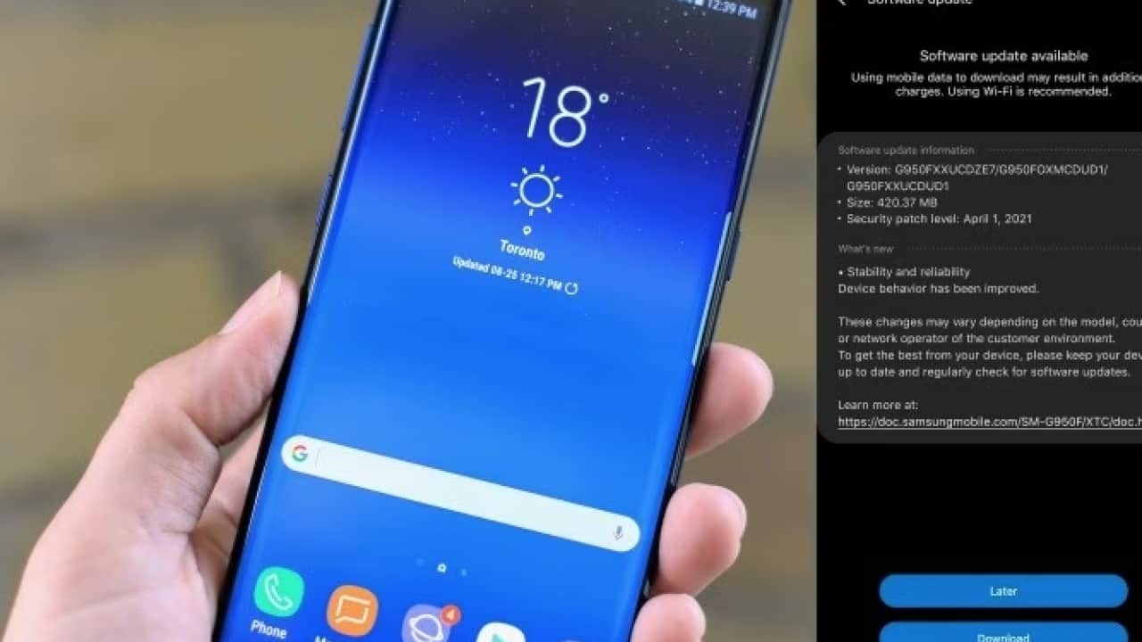 Galaxy S8 ve Galaxy Note 8'e sürpriz güncelleme