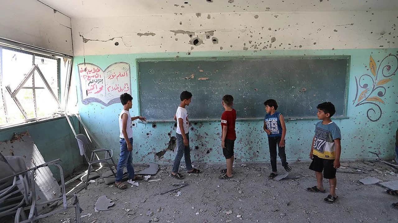 Foto - Gazze’de olmayan okulda yeni eğitim yılı başlıyor
