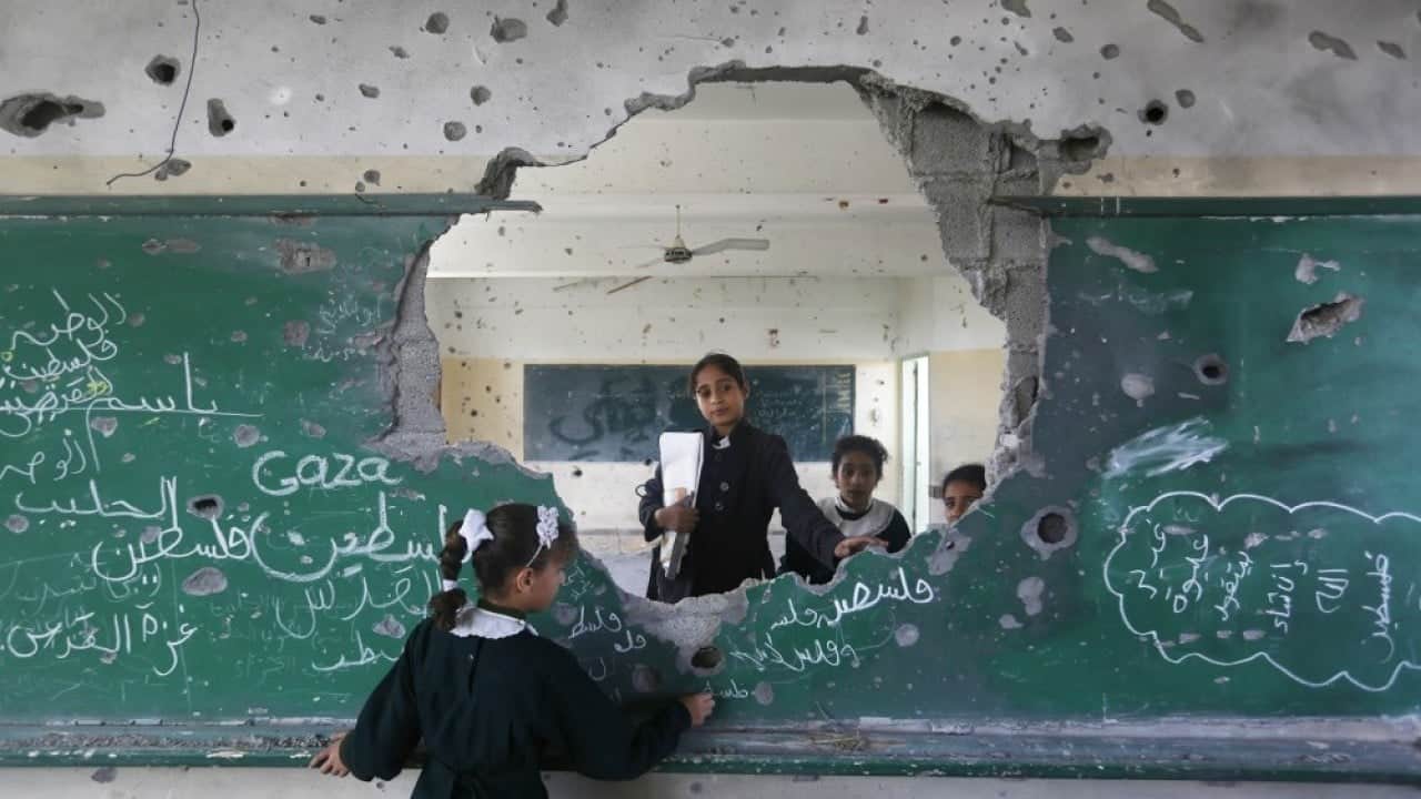 Foto - Gazze’de olmayan okulda yeni eğitim yılı başlıyor