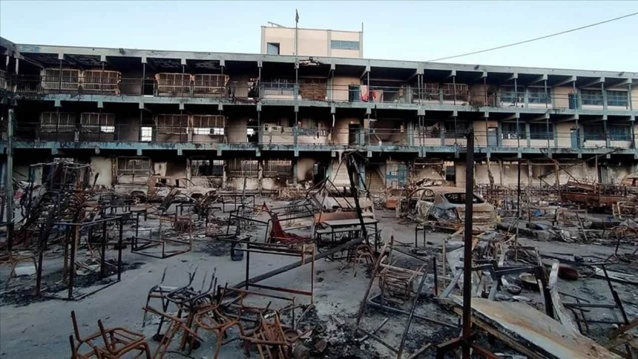 Foto - Gazze’de olmayan okulda yeni eğitim yılı başlıyor