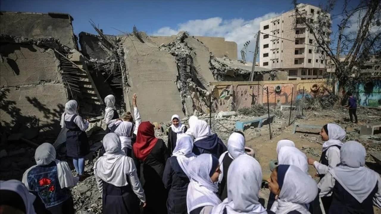 Foto - Gazze’de olmayan okulda yeni eğitim yılı başlıyor