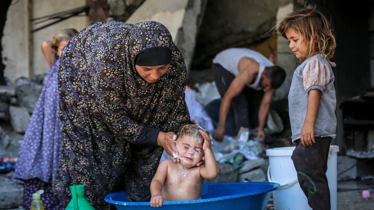 Foto - Gazzeliler kavurucu sıcakla da mücadele ediyor