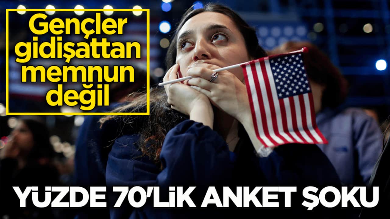 Gençler gidişattan memnun değil! ABD’de yüzde 70'lik anket şoku 