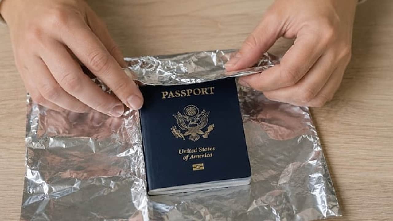 Foto - Gören herkes yapmaya başladı: Pasaportunuzu alüminyum folyoya sarın!