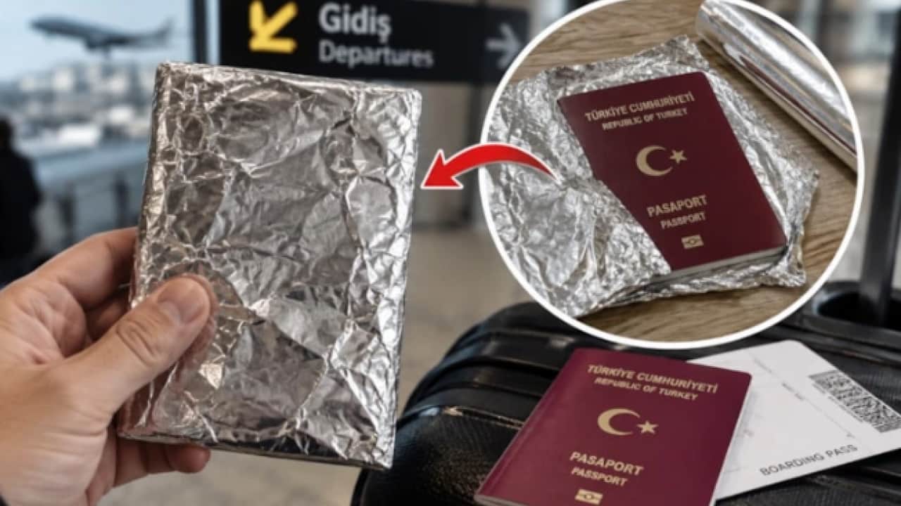 Gören herkes yapmaya başladı: Pasaportunuzu alüminyum folyoya sarın!