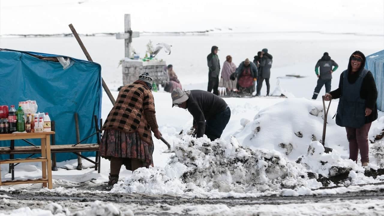 Foto - Güney yarımkürede yer alıyor! Soğuk hava ve kar yağışı etkili oldu