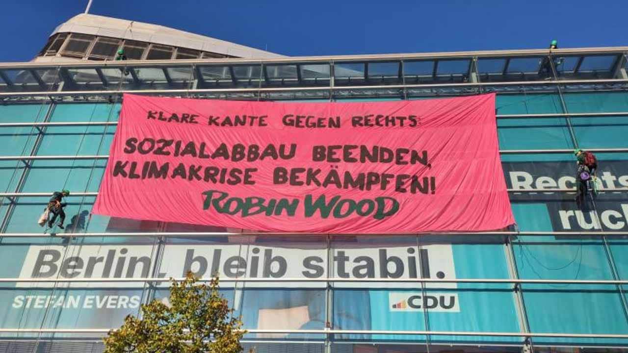 Foto - Halatlara dikkat! Alman Başbakan Merz’e benzersiz protesto