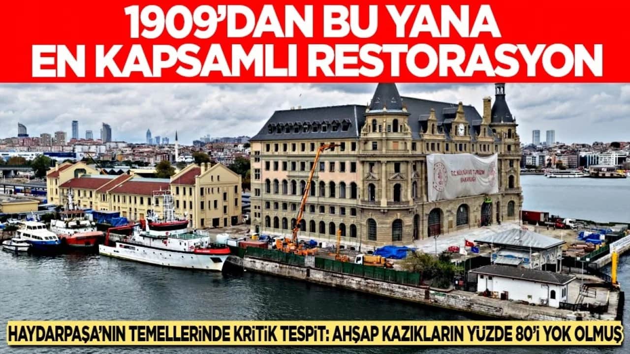 Haydarpaşa'nın temellerinde kritik tespit: Ahşap kazıkların yüzde 80'i yok olmuş! 