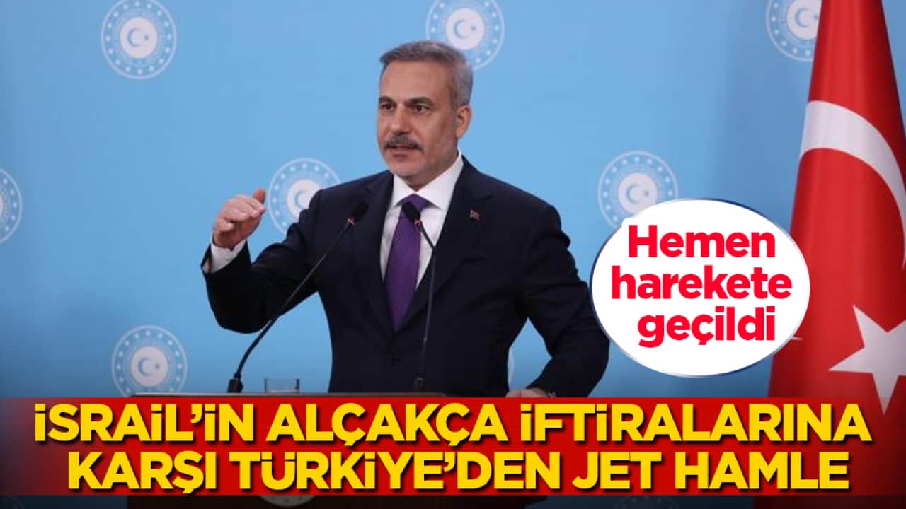 Hemen harekete geçildi! İsrail’in alçakça iftiralarına karşı Türkiye’den jet hamle