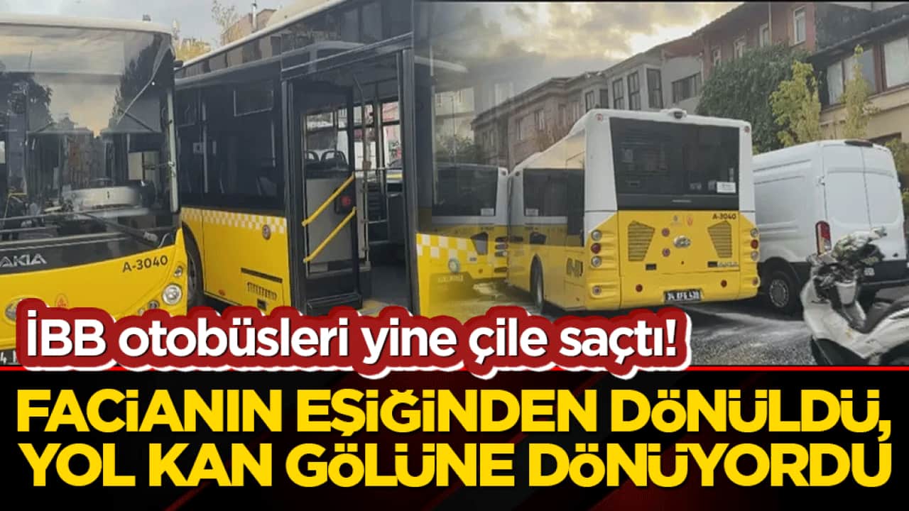 İBB otobüsleri yine çile saçtı! Beyoğlu’nda facianın eşiğinden dönüldü, yol kan gölüne dönüyordu!