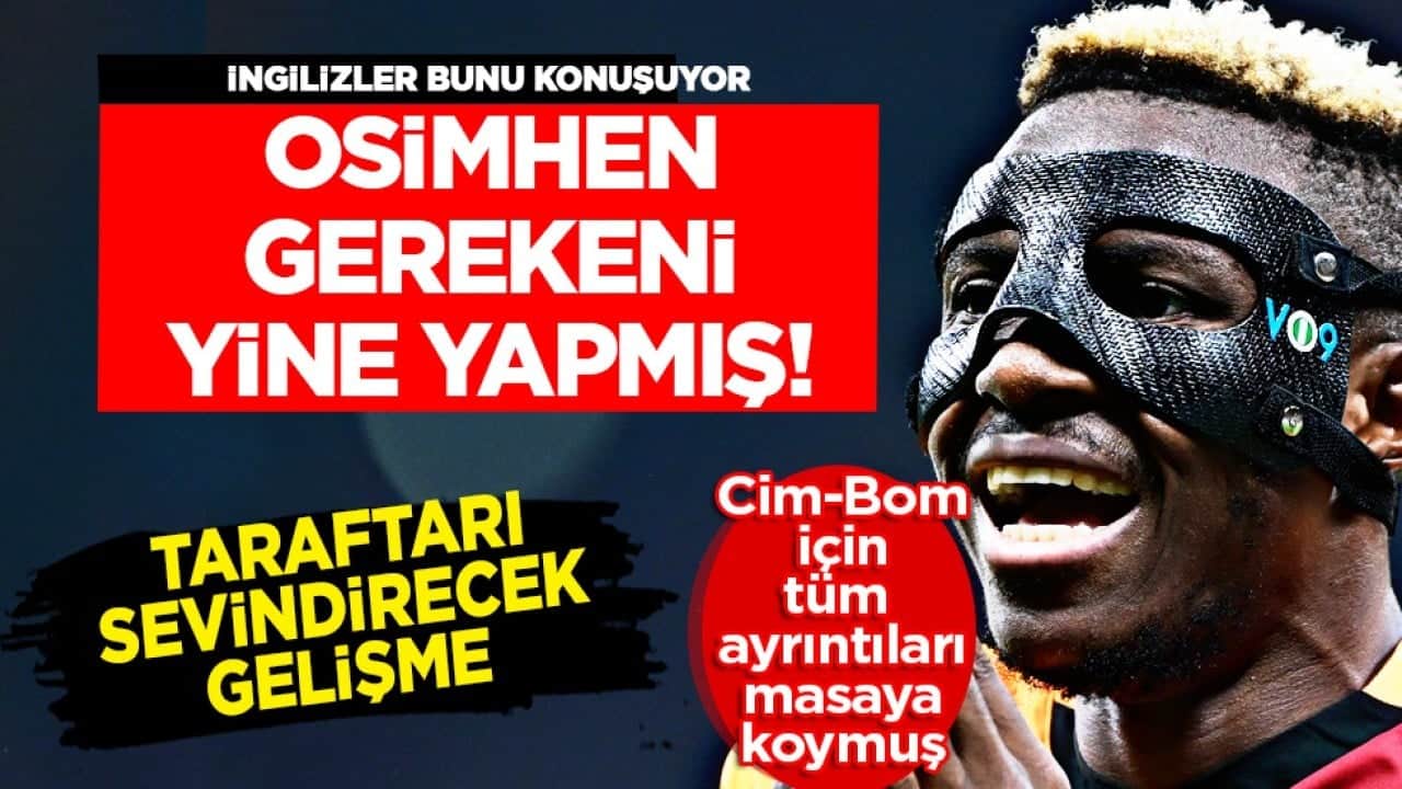 İngiliz deviyle gereken konuşmayı yapmış: Osimhen'in Arsenal yanıtı: Hiç kolaylık yapmadı!