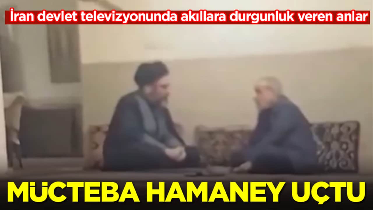 İran devlet televizyonunda akıllara durgunluk veren anlar: Mücteba Hamaney uçtu