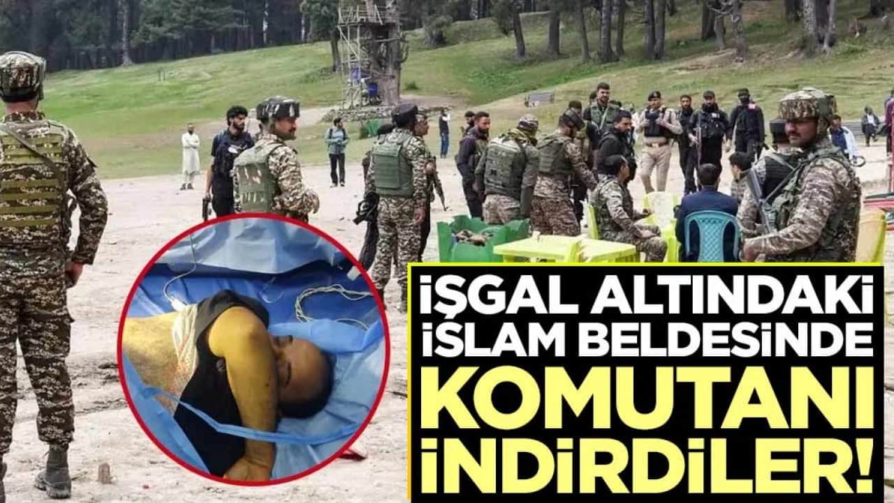 İşgal altındaki İslam beldesinde komutanı indirdiler!