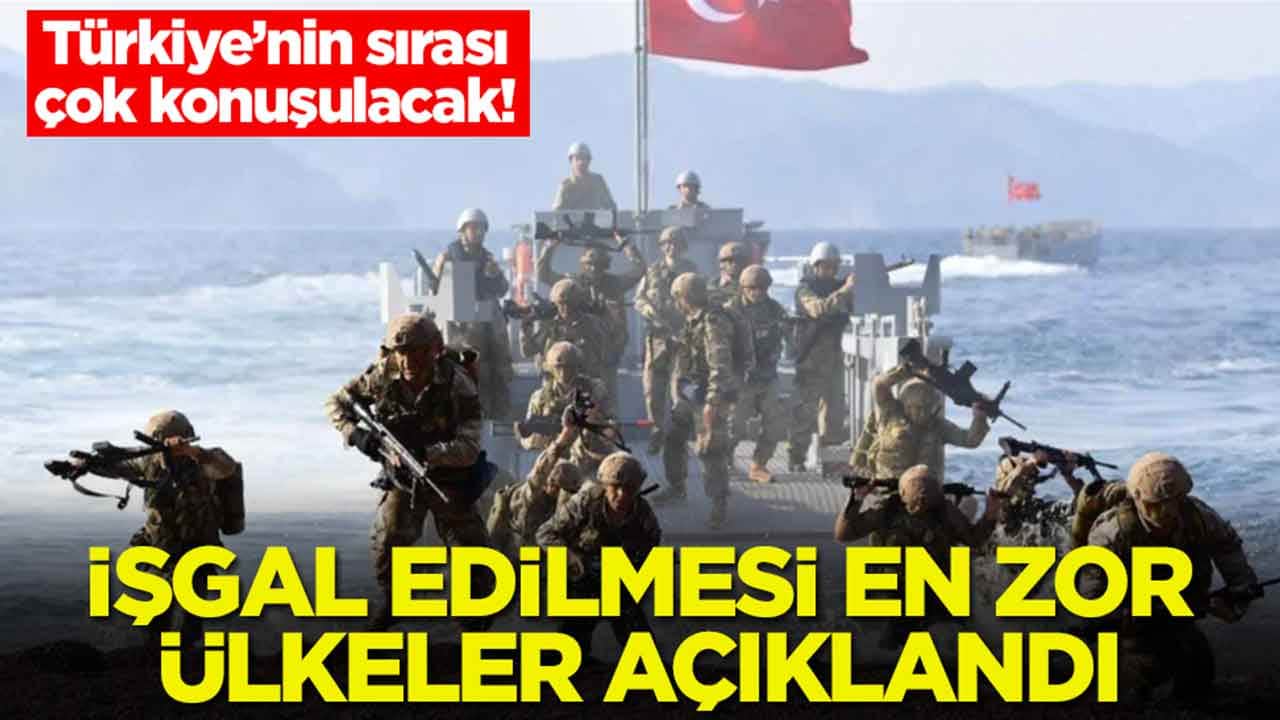 İşgal edilmesi en zor ülkeler listesi güncellendi: Türkiye'nin sırası çok konuşulacak
