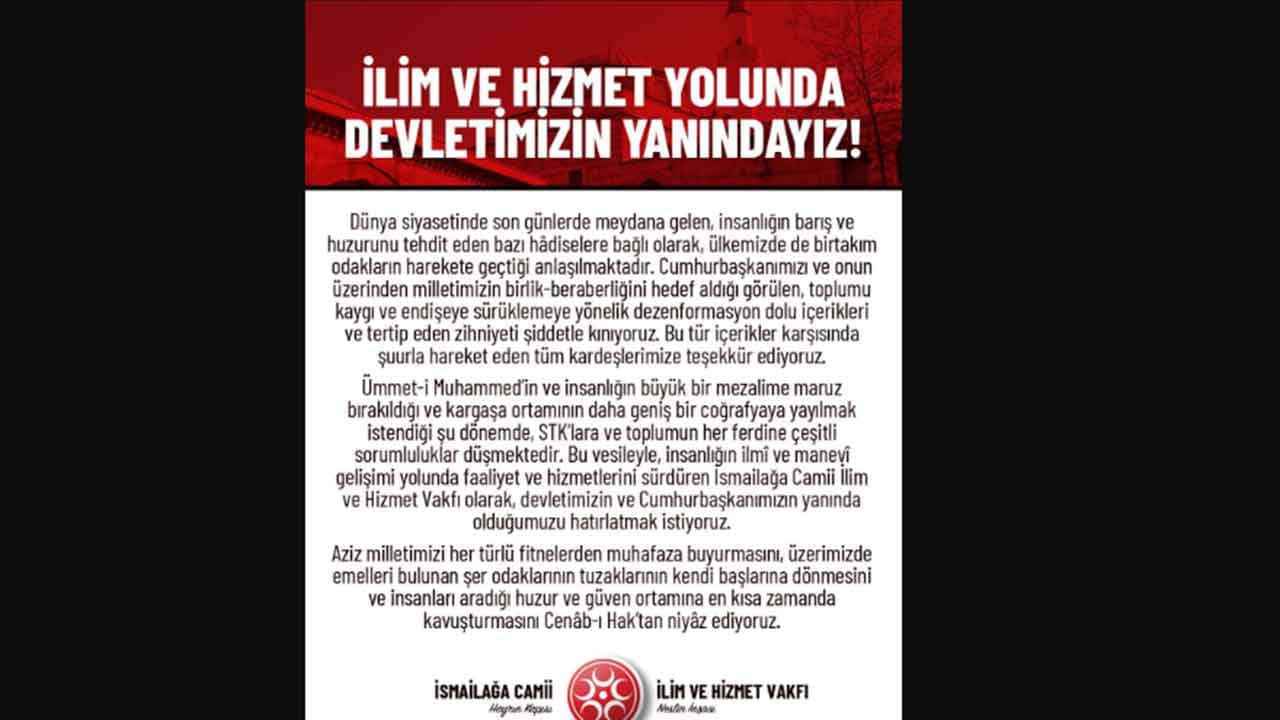 Foto - İsmailağa Cemaati'nden çok konuşulacak Erdoğan çıkışı: Bunu hatırlatmak istiyoruz