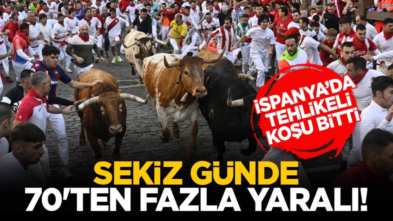 İspanya’da tehlikeli koşu bitti: Sekiz günde 70'ten fazla yaralı!