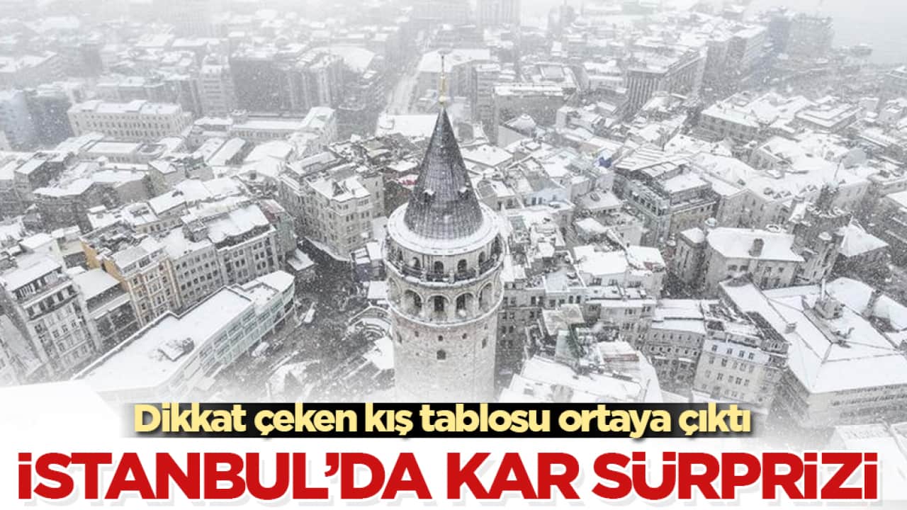 İstanbul’da kar sürprizi! Dikkat çeken kış tablosu ortaya çıktı
