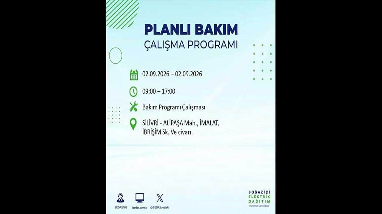 Foto - İstanbul'da yaşayanlar dikkat! BEDAŞ'tan büyük elektrik kesintisini duyurdu