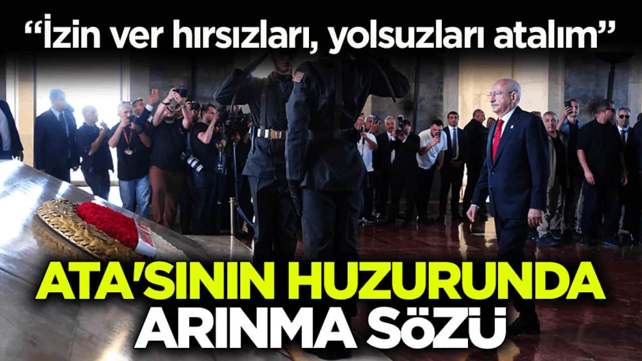 ‘İzin ver hırsızları, yolsuzları atalım’ Ata'sının huzurunda arınma sözü