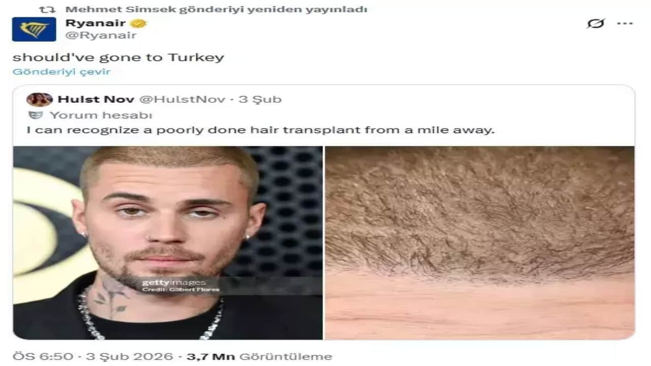 Foto - Justin Bieber’ın saçları Bakan Şimşek’in radarına girdi! Ters köşe yapan daveti görenler "Biz bu işte markayız" dedi