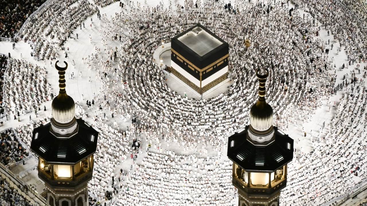 Foto - Kâbe’miz, Kraliyet Saat Kulesi'nden böyle görüntülendi