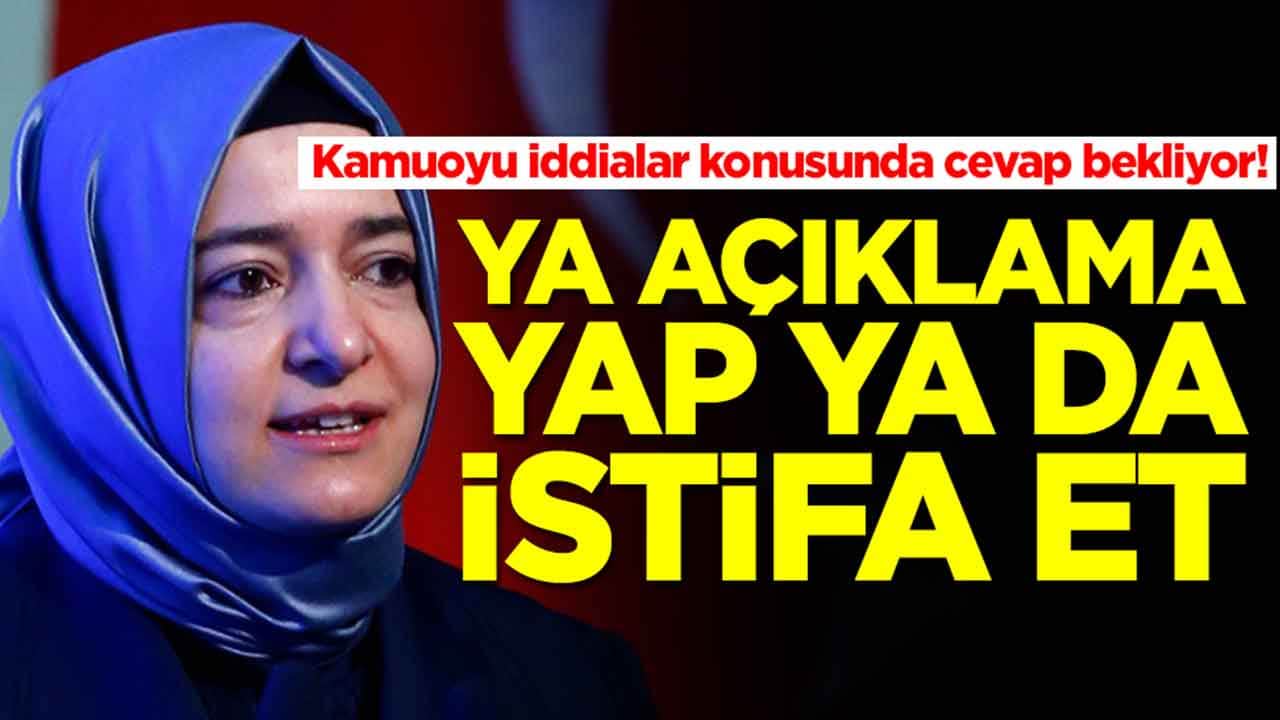Kamuoyu iddialar konusunda cevap bekliyor: Ya açıklama yap ya istifa et