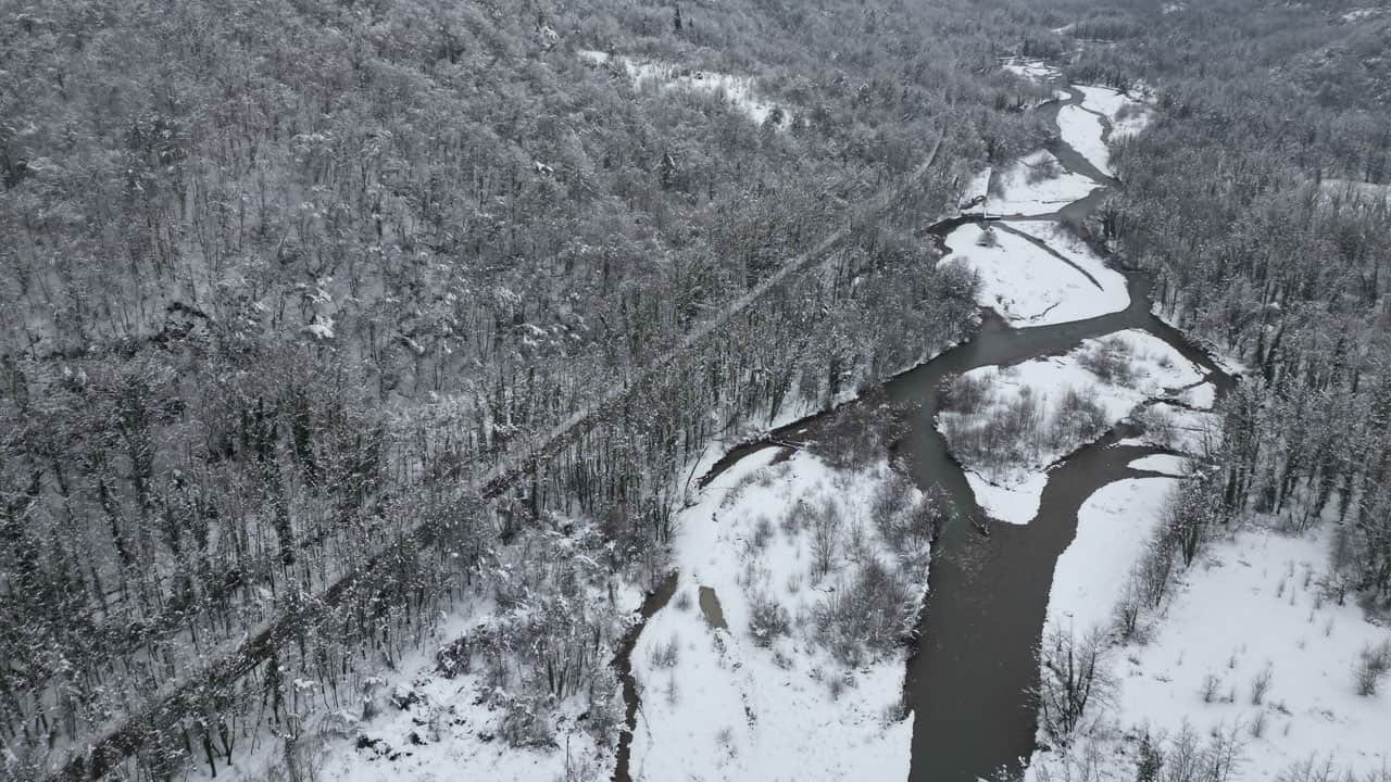 Foto - Kar yağınca masala döndü! "Ağaç tünel yol" büyüledi