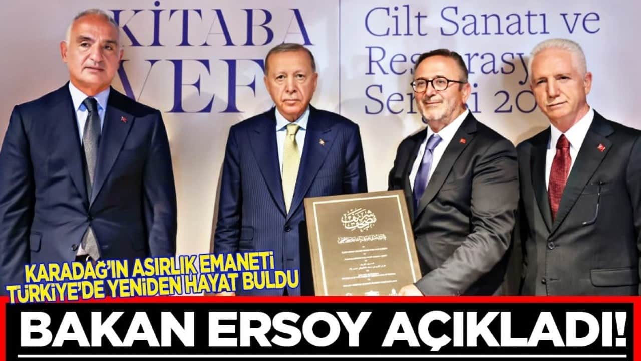 Karadağ'ın asırlık emaneti Türkiye'de yeniden hayat buldu! Hüseyin Paşa Camii Mushaf-ı Şerifi’nin tıpkıbasımı tamamlandı