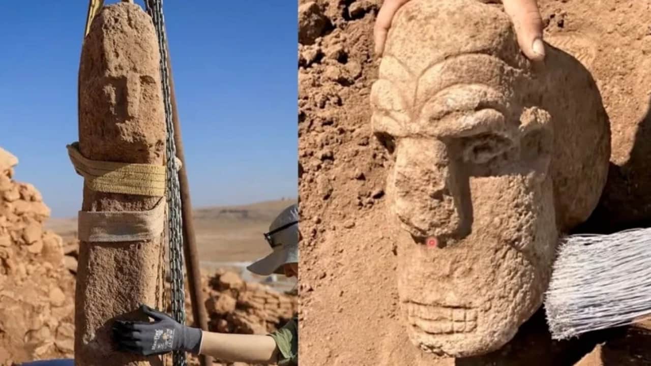 Foto - Karahantepe'de gizemli keşif: Tam 11 bin yıllık heykel bulundu