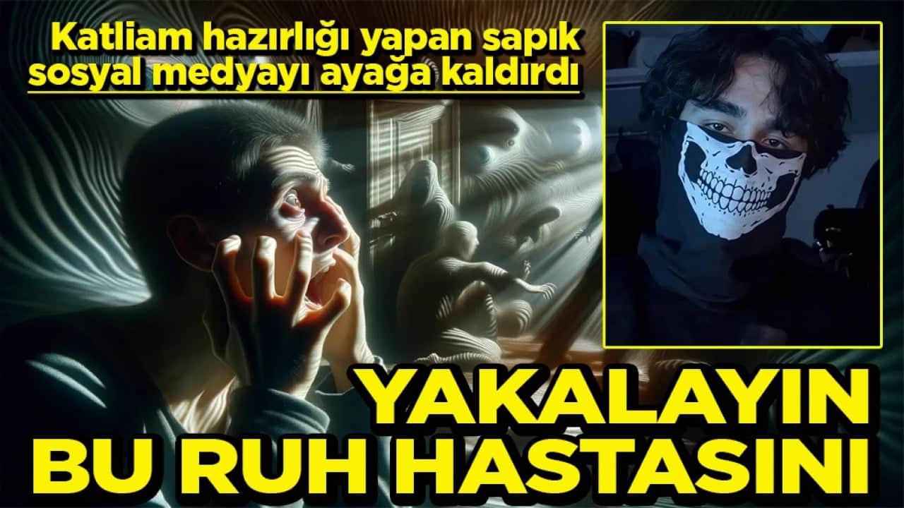 Katliam hazırlığı yapan sapık sosyal medyayı ayağa kaldırdı Yakalayın bu ruh hastasını